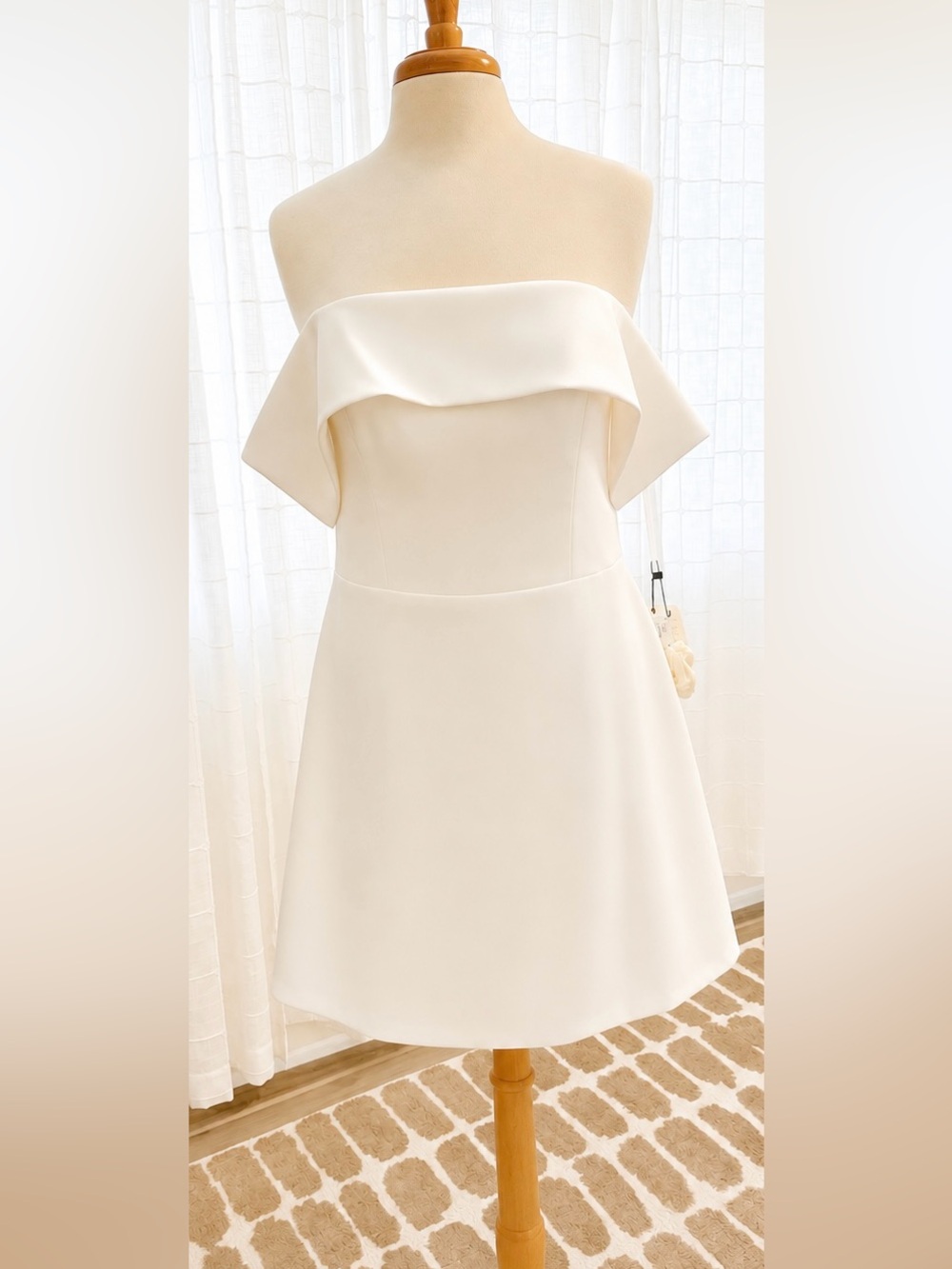 Jenny Yoo Macy Off-the-Shoulder Mini Dress
